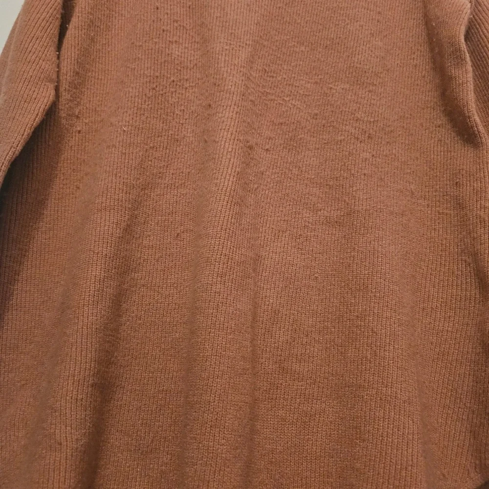 Natural Reflections‎ Tunic Sweater Womens Size M Rust Long Sleeve Rounded Hem